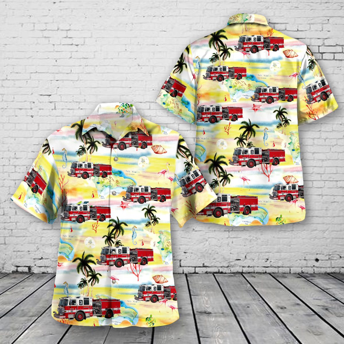 Leominster, Massachusetts, Leominster Fire Department Hawaiian Shirt