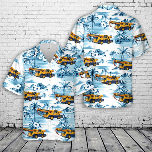 Liebherr Crane 40 Tonne - Liebherr LTM 1040-2.1 - Ainscough Crane Hawaiian Shirt