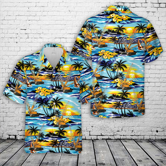 Liebherr LR 1300 315-Ton Lattice Boom Crawler Crane Hawaiian Shirt