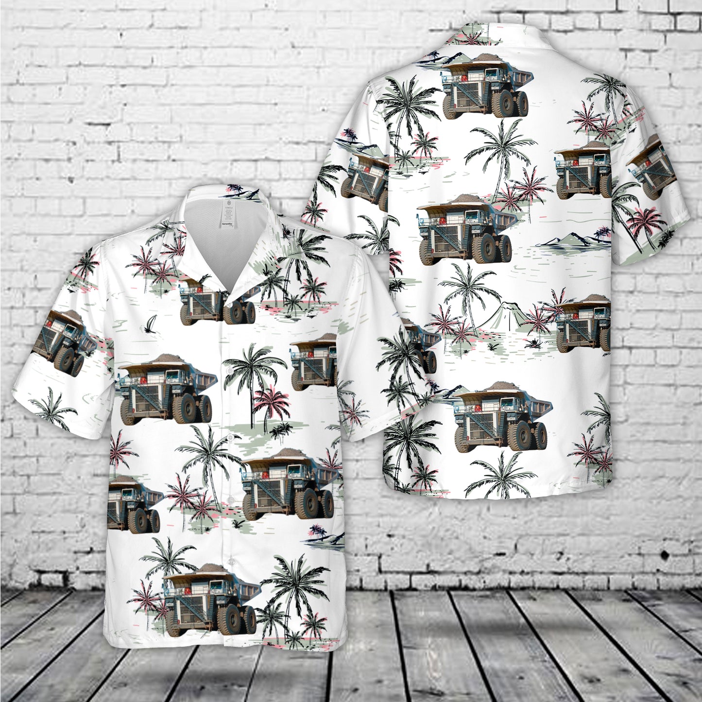 Liebherr T 282C Mining Dump Truck Hawaiian Shirt