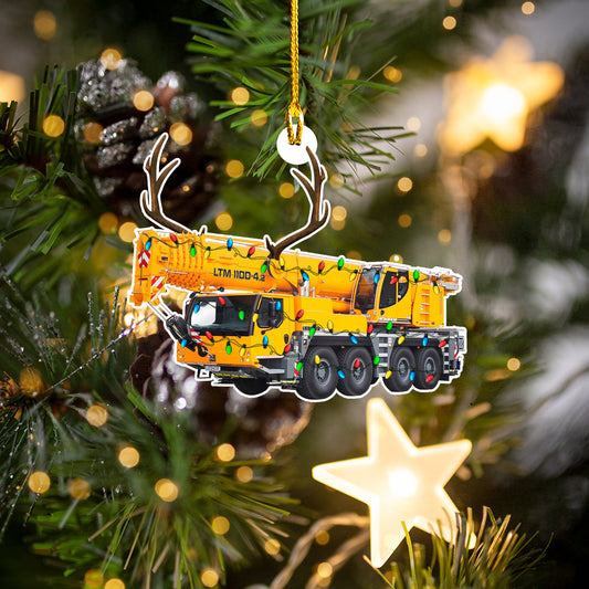 Liebherr Telescopic Mobile Cranes Crane Operator Christmas Ornament