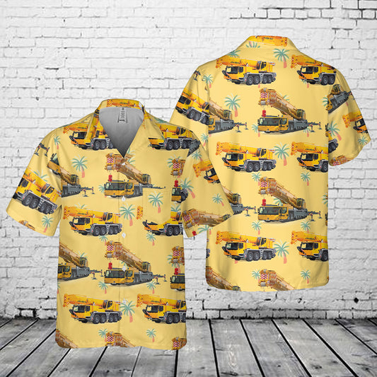 Liebherr Telescopic Mobile Cranes Crane Operator Pocket Hawaiian Shirt