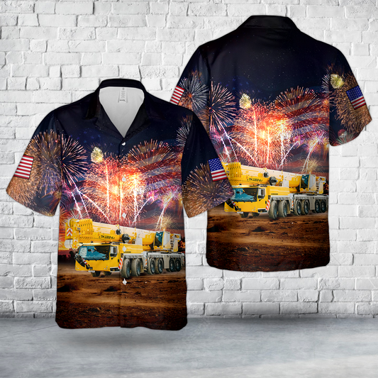 Liebherr Telescopic Mobile Cranes LTM 1300-6.3 Crane Operator, 4th Of July Hawaiian Shirt