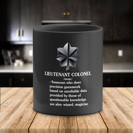 Lieutenant Colonel Officer Rank Definition Ceramic Mug (11 Oz)