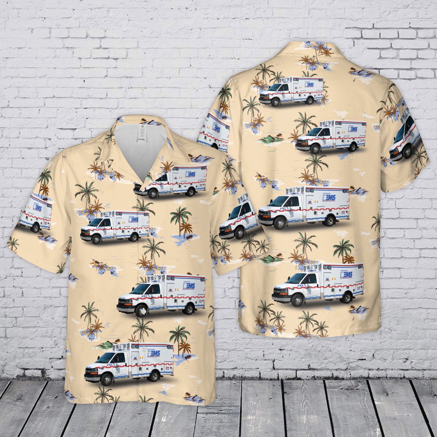 Lincoln County EMS Hawaiian Shirt