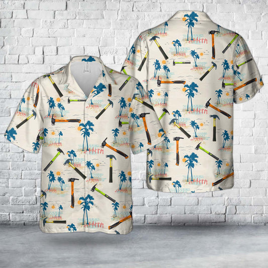 Lineman’s Claw-Milled Hammer Hawaiian Shirt