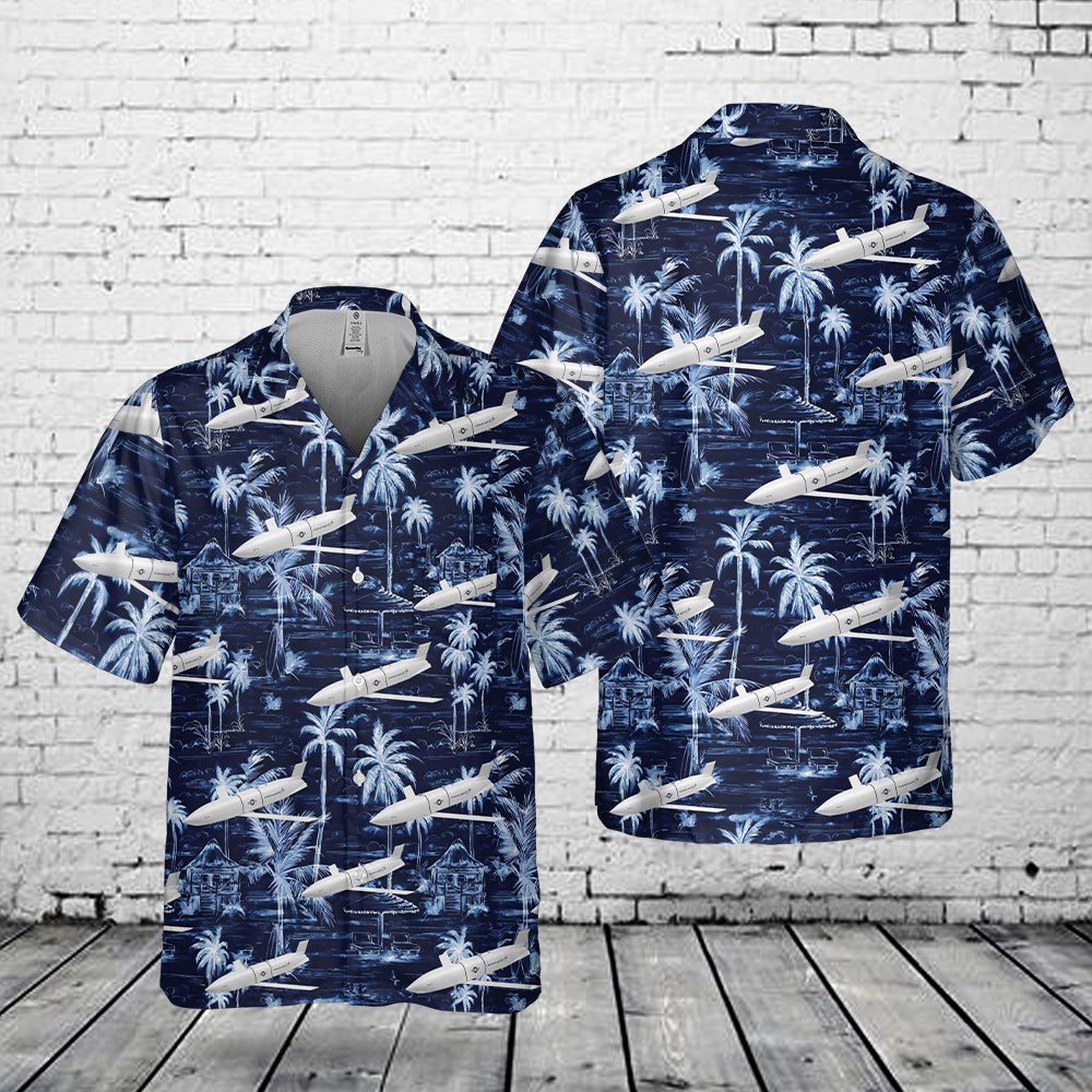 Lockheed Martin AGM-158 Joint Air-to-Surface Standoff Missile (AGM-158 JASSM) Pocket Hawaiian Shirt