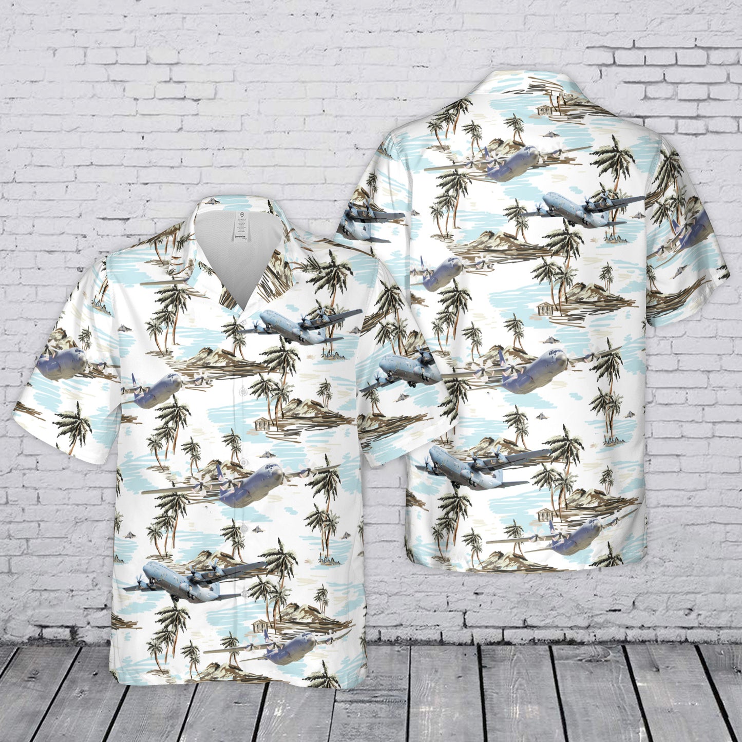 US Air Force Lockheed Martin C-130J Super Hercules Hawaiian Shirt