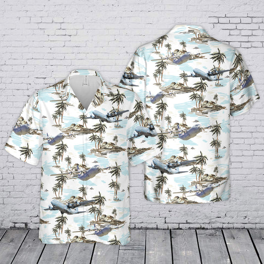 US Air Force Lockheed Martin C-130J Super Hercules Hawaiian Shirt