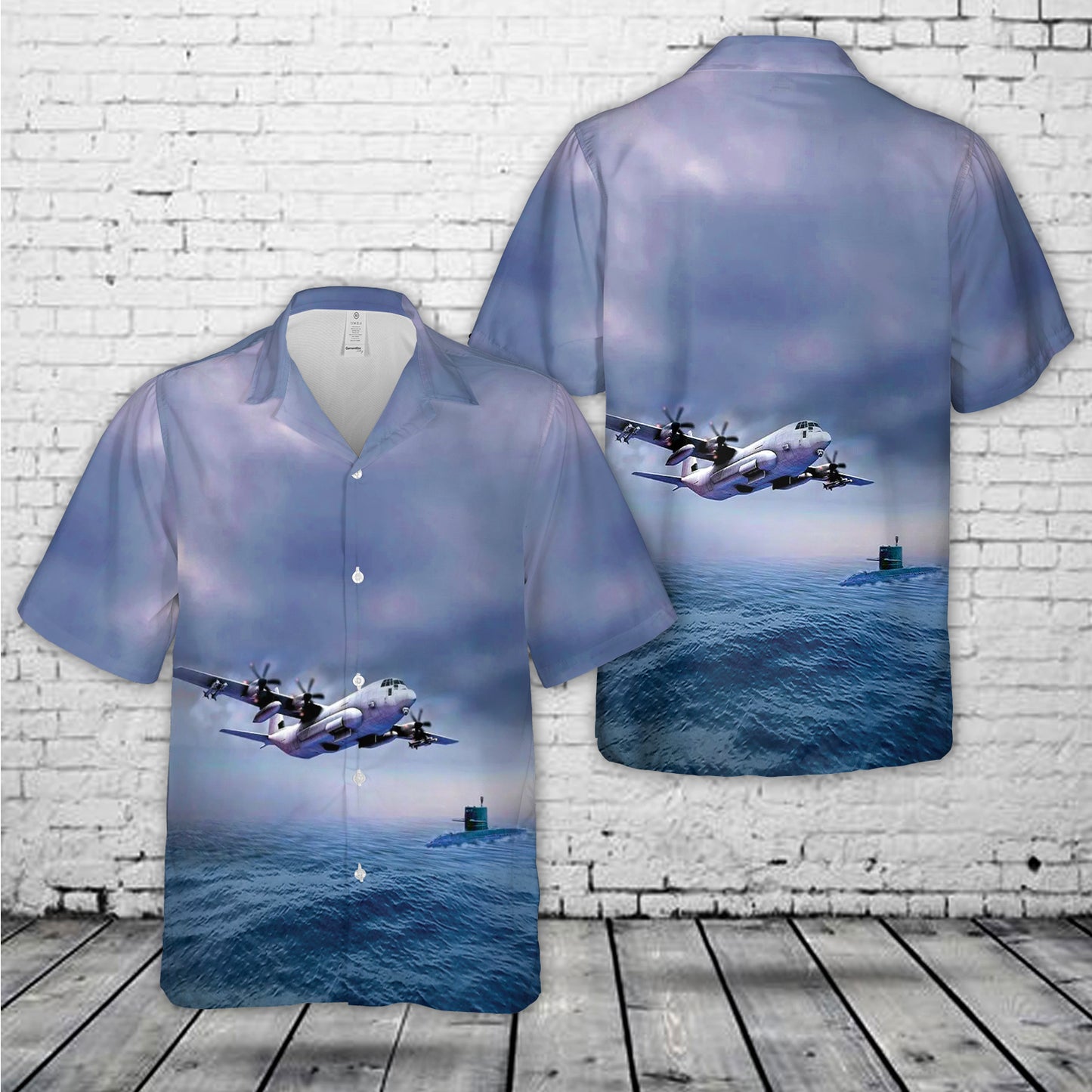 Lockheed Martin SC-130J Sea Hercules Hawaiian Shirt