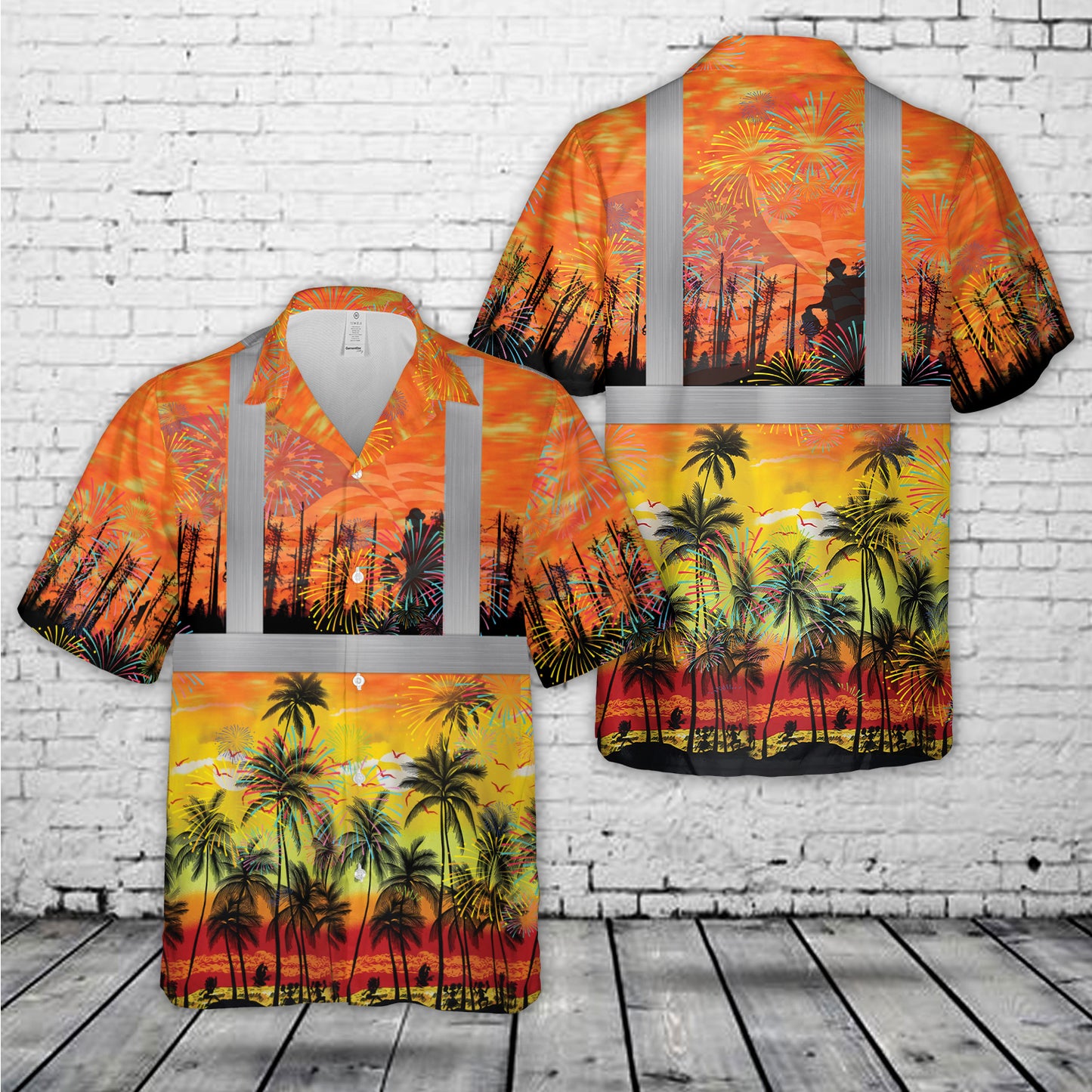 Logger Tropical, 4th Of July Hawaiian Shirt