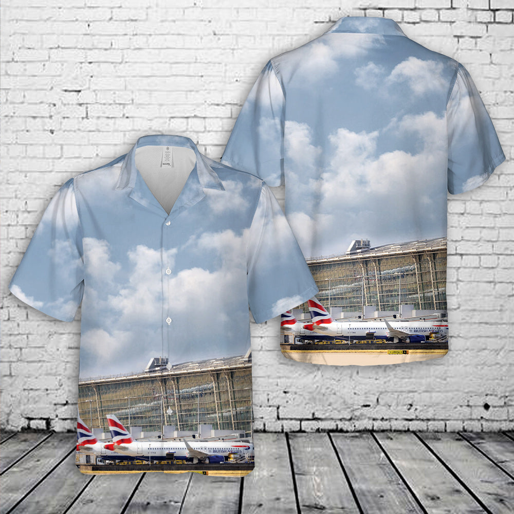 London Heathrow Airport Hawaiian Shirt
