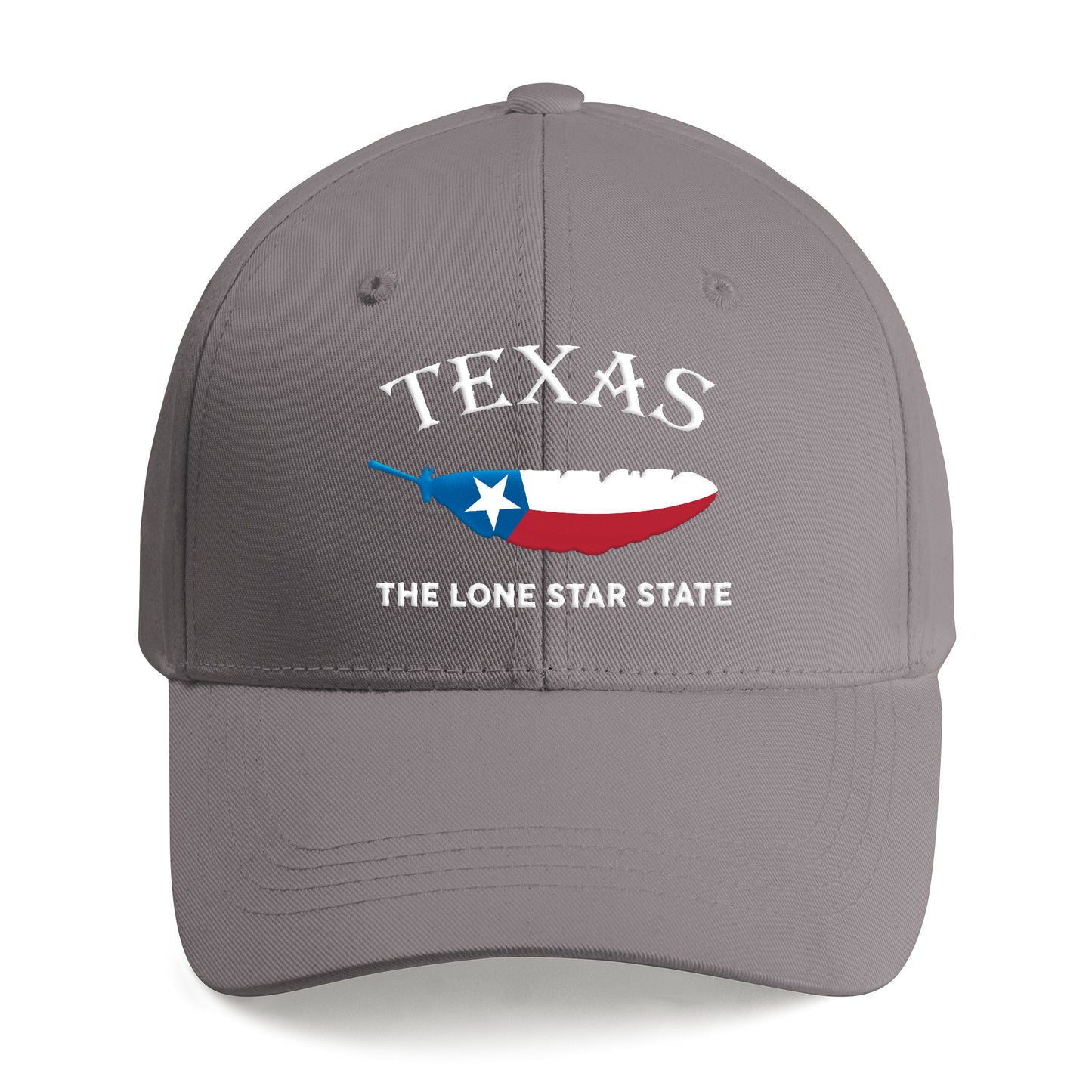 Lone Star State Texas Feather Embroidered Cap