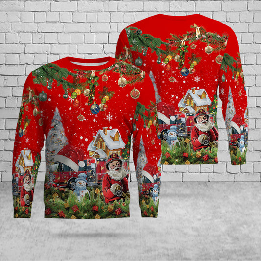 Long Grove, Illinois, Long Grove Fire Protection District AOP Christmas Sweater