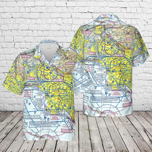 Los Angeles International Airport  LAX VFR Hawaiian Shirt