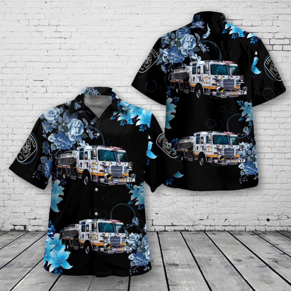 Lutherville Volunteer Fire Company, Maryland Hawaiian Shirt