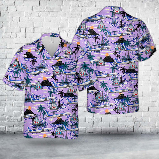 Luxembourg Air Force NATO AWACS Boeing E-3A Sentry (707-300) Hawaiian Shirt