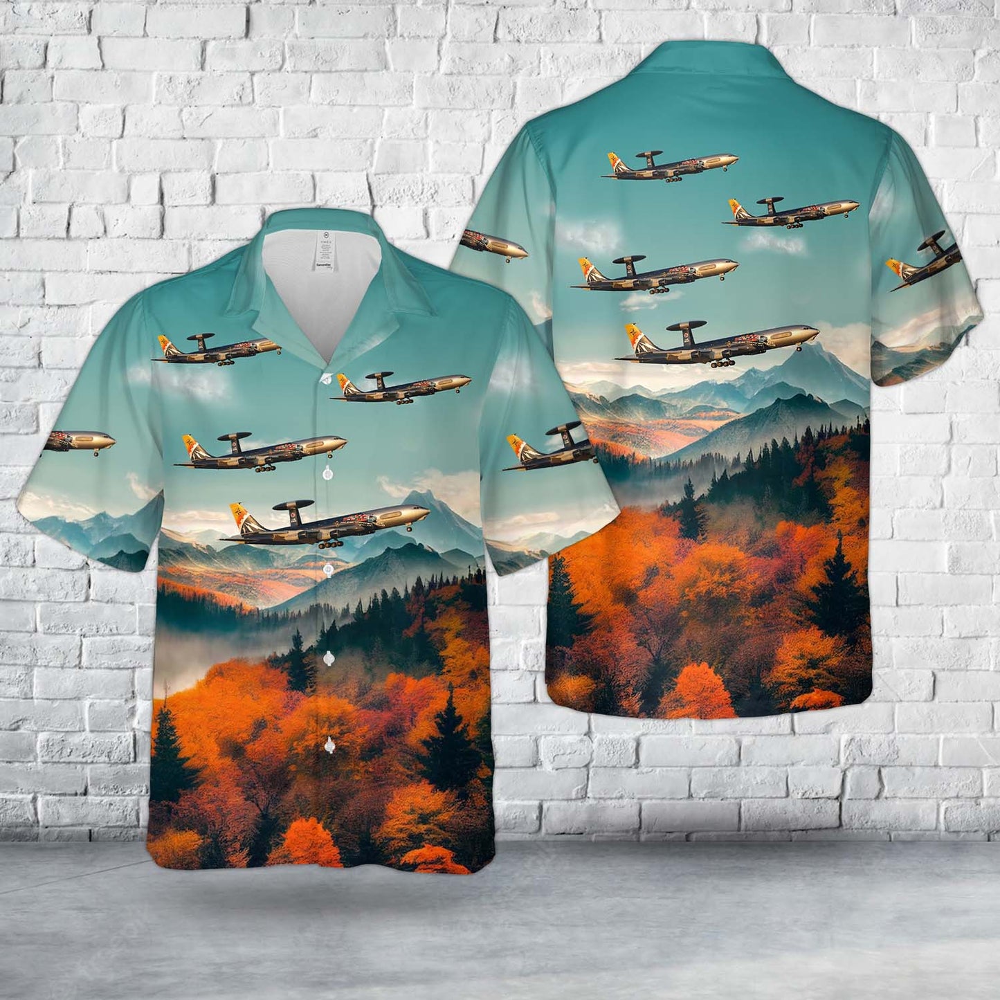 Luxembourg Air Force NATO Boeing E-3A Sentry in 25th anniversary livery Hawaiian Shirt