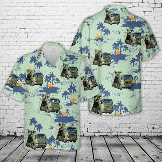 Luxembourg Army Scania 8x8 Vehicle Hawaiian Shirt