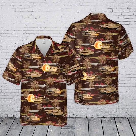 M1 Abrams Tank Hawaiian Shirt