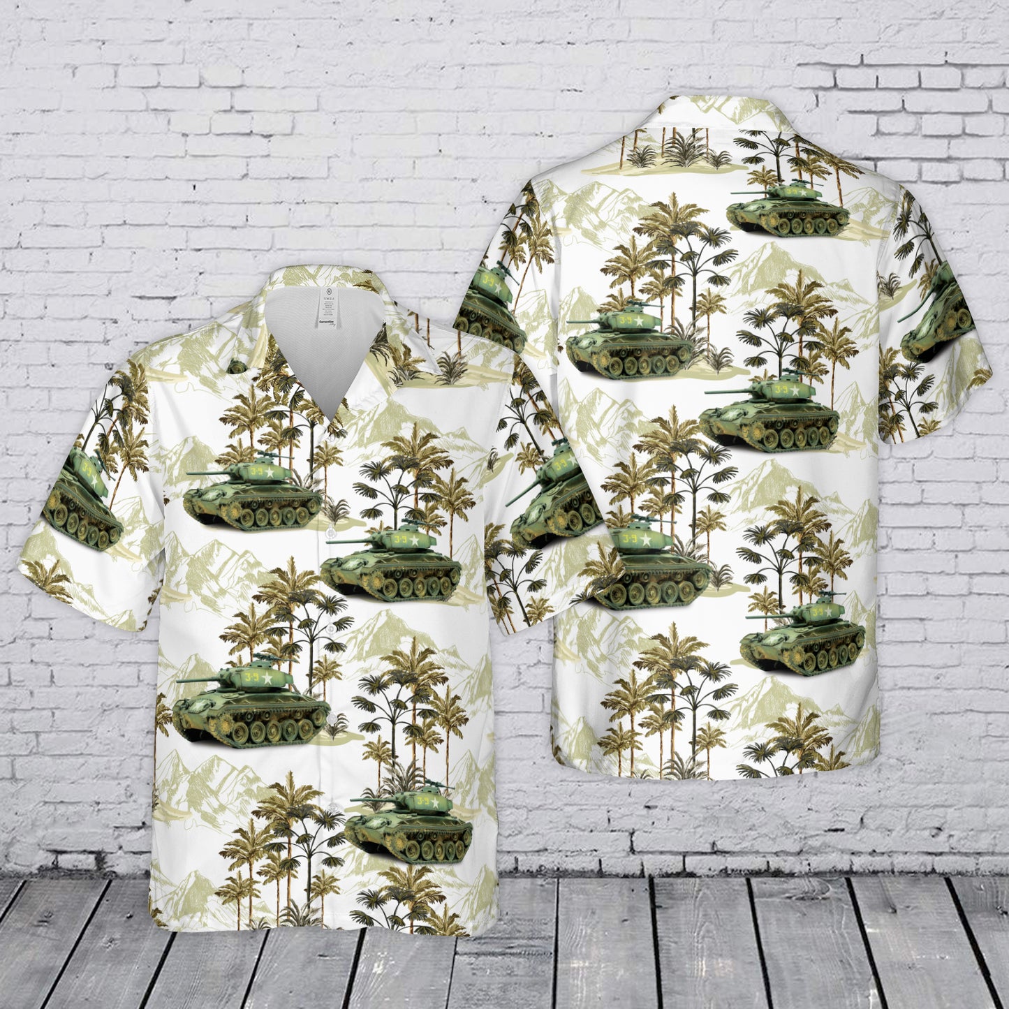M24 Chaffee World War II Hawaiian Shirt