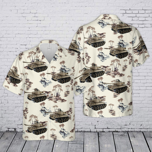M41 Walker Bulldog Cold War & Vietnam Era Tanks Hawaiian Shirt