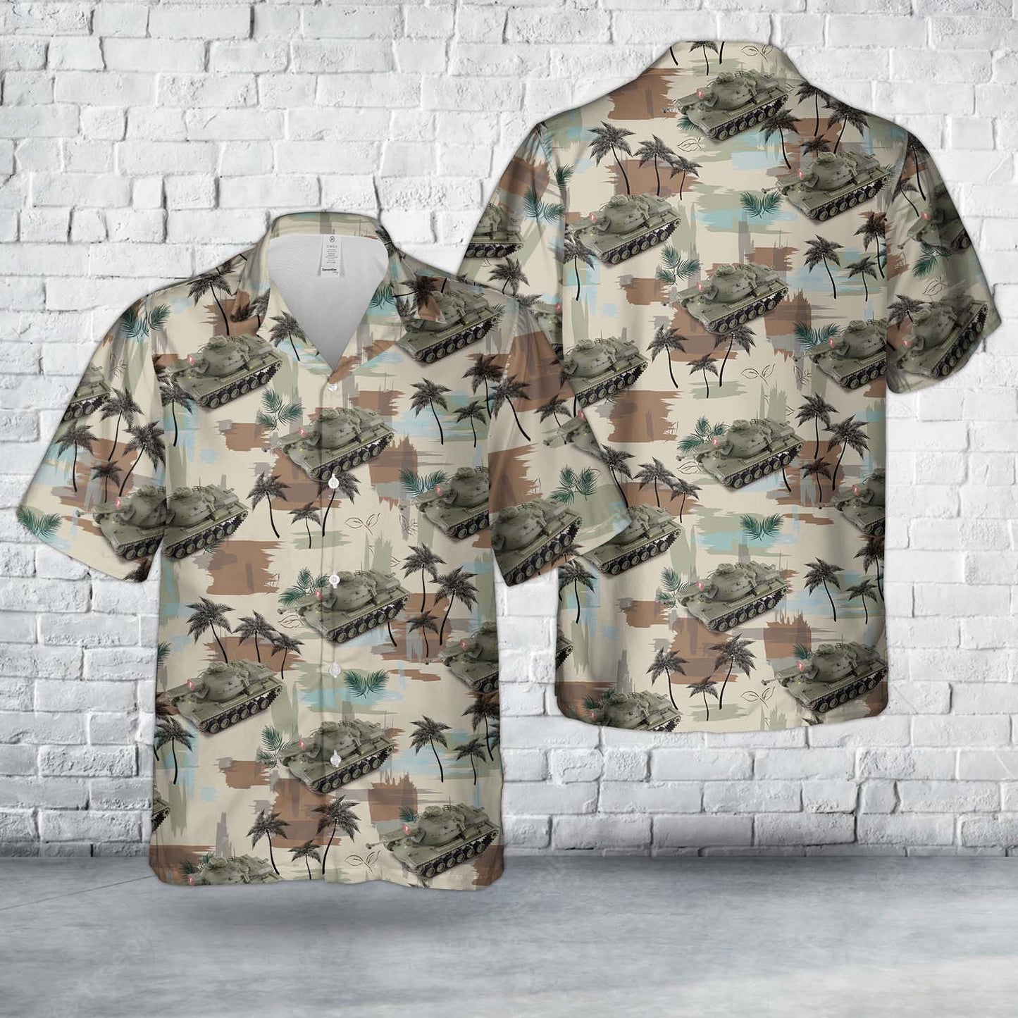 M48A3 Patton DEATH 1st Tank Bttn. C Company U.S. Army Vietnam 1970 Hawaiian Shirt