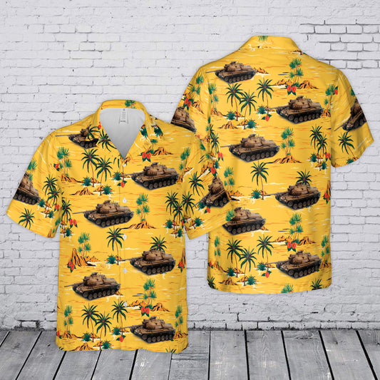 M48 Patton Cold War & Vietnam Era Tanks Hawaiian Shirt