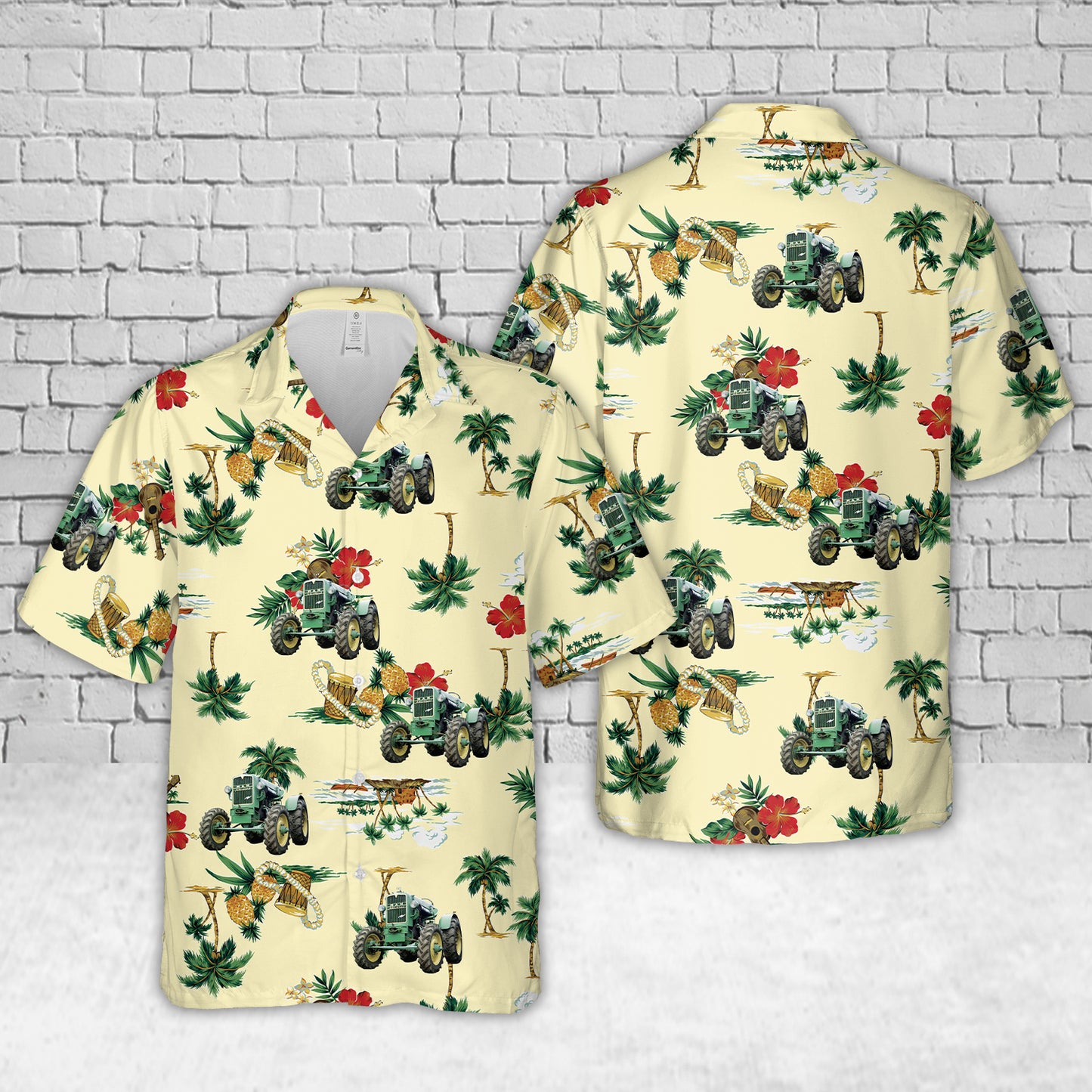 MAN Ackerdiesel Farm Tractor Hawaiian Shirt