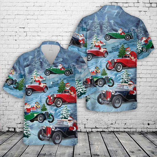 MG t-Type Midget 1947 Christmas Hawaiian Shirt