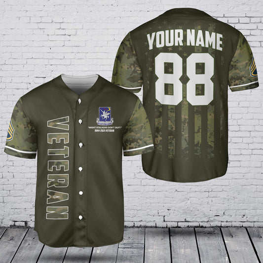 Custom Name, Rank & Year 160th Special Operations Aviation Regiment (Airborne) Proud To be A Veteran of America Baseball Jersey