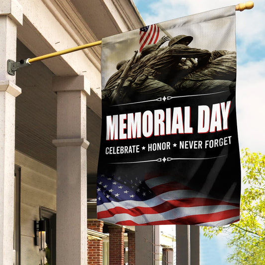 Memorial Day House Flag
