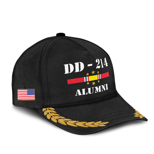 Custom Name & Year Military Veteran Baseball Cap