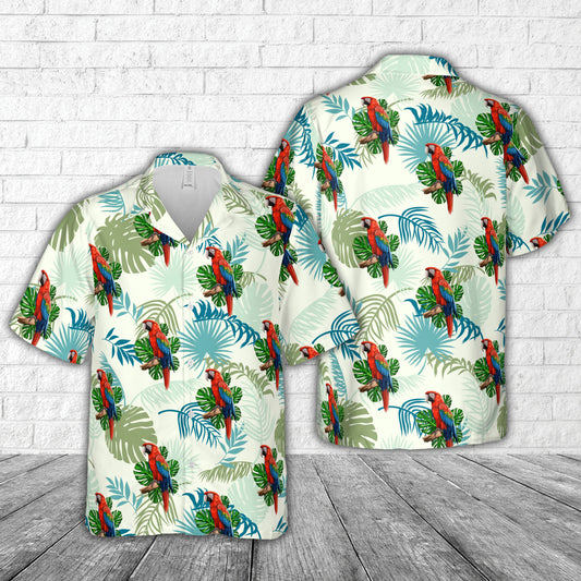 Macaw Parrot Hawaiian Shirt
