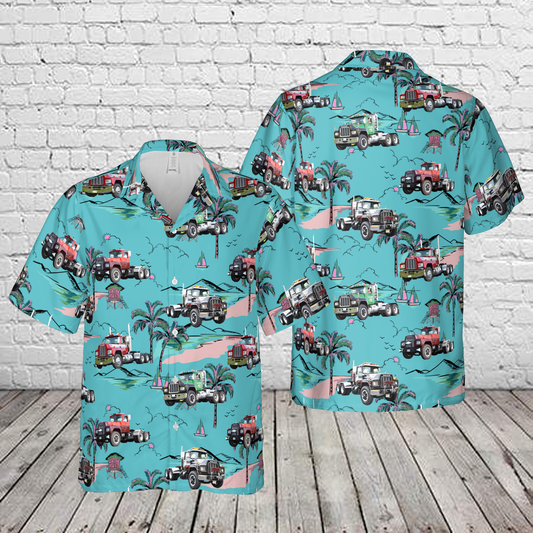 Mack R-Model Tractor Hawaiian Shirt
