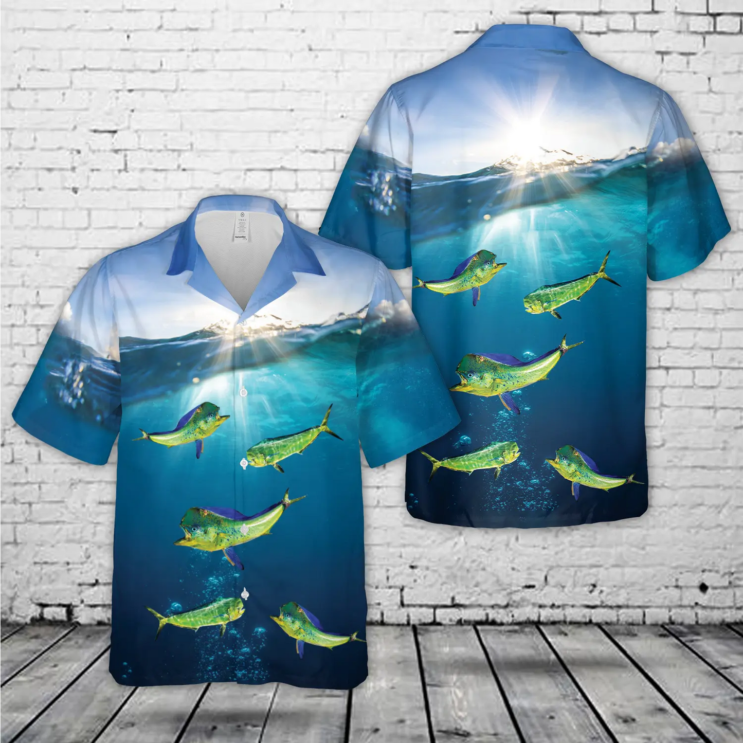 Mahi-Mahi Fishing Hawaiian Shirt