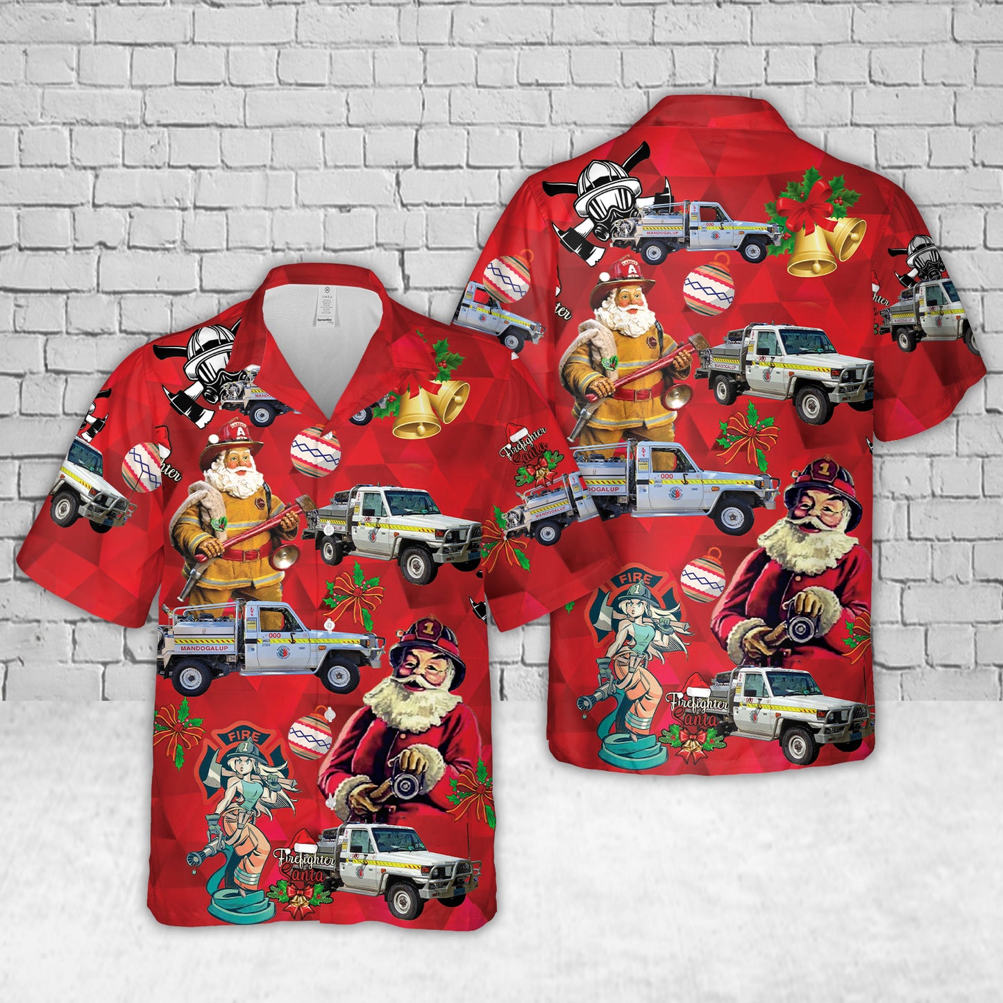 Mandogalup, Western Australia, Mandogalup Bush Fire Brigade Christmas Hawaiian Shirt