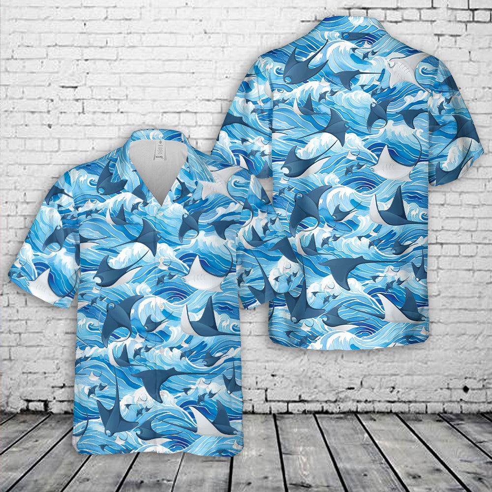 Manta Ray Hawaiian Shirt