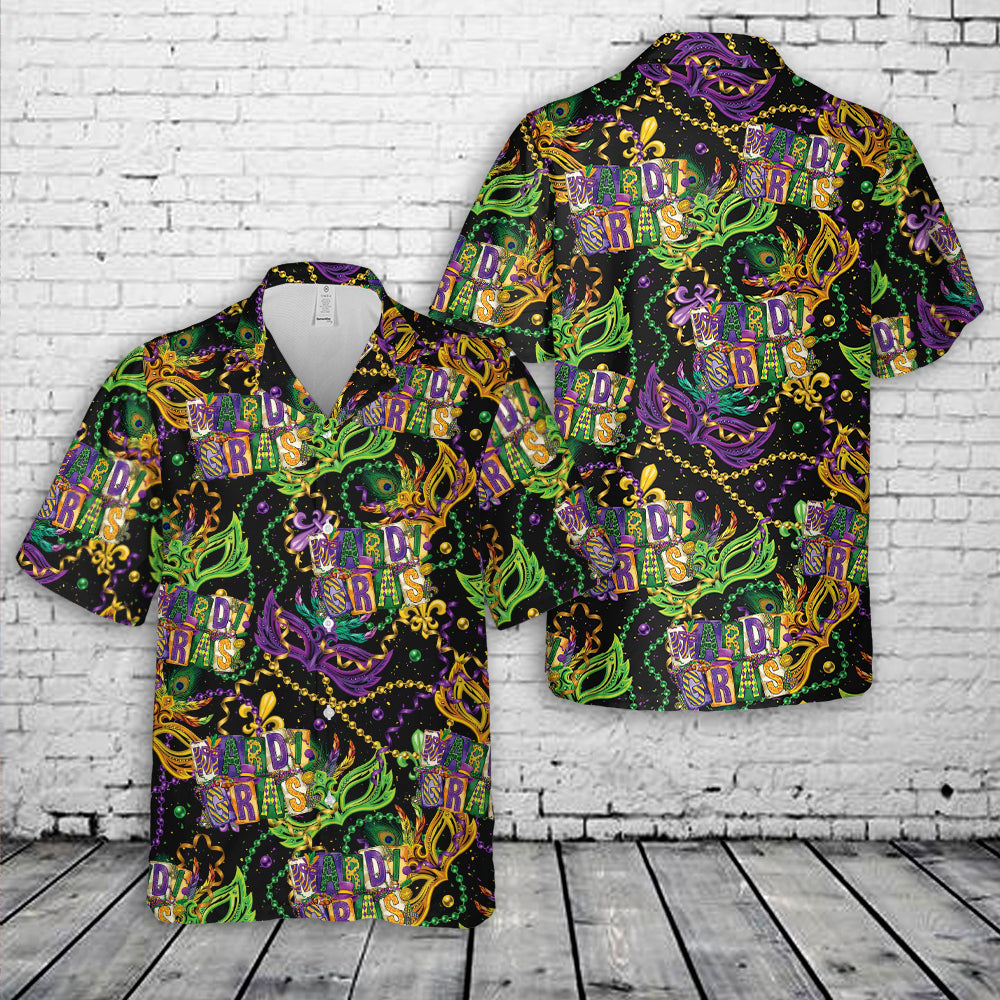 Mardi Gras Hawaiian Shirt