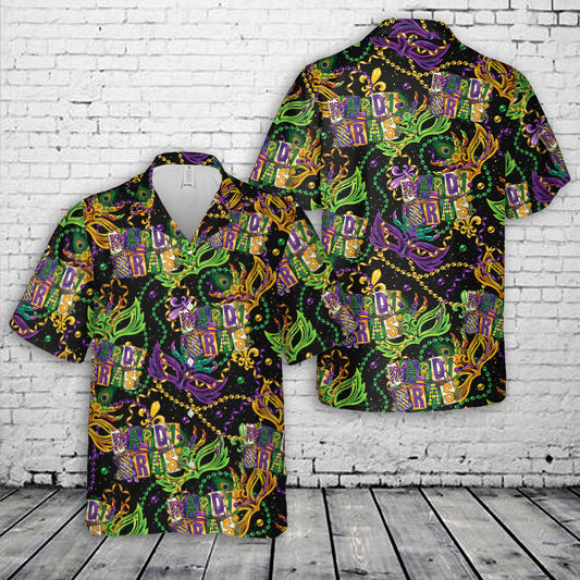 Mardi Gras Hawaiian Shirt