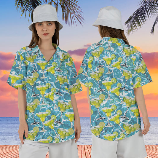 Margarita Cocktail Hawaiian Shirt For Women