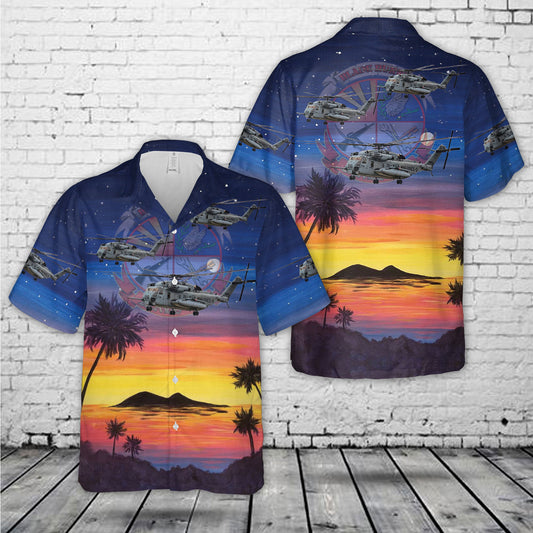 Marine Aviation Logistics Squadron 36 CH-53E Super Stallion Hawaiian Shirt