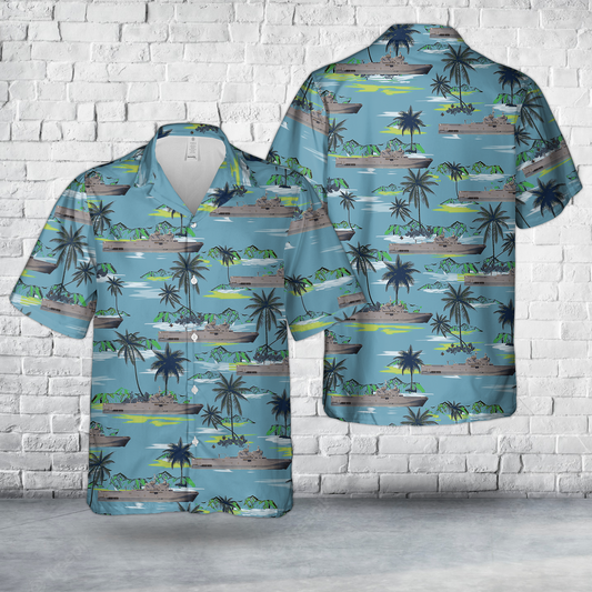 Marine Nationale French ship Tonnerre (L9014) Hawaiian Shirt