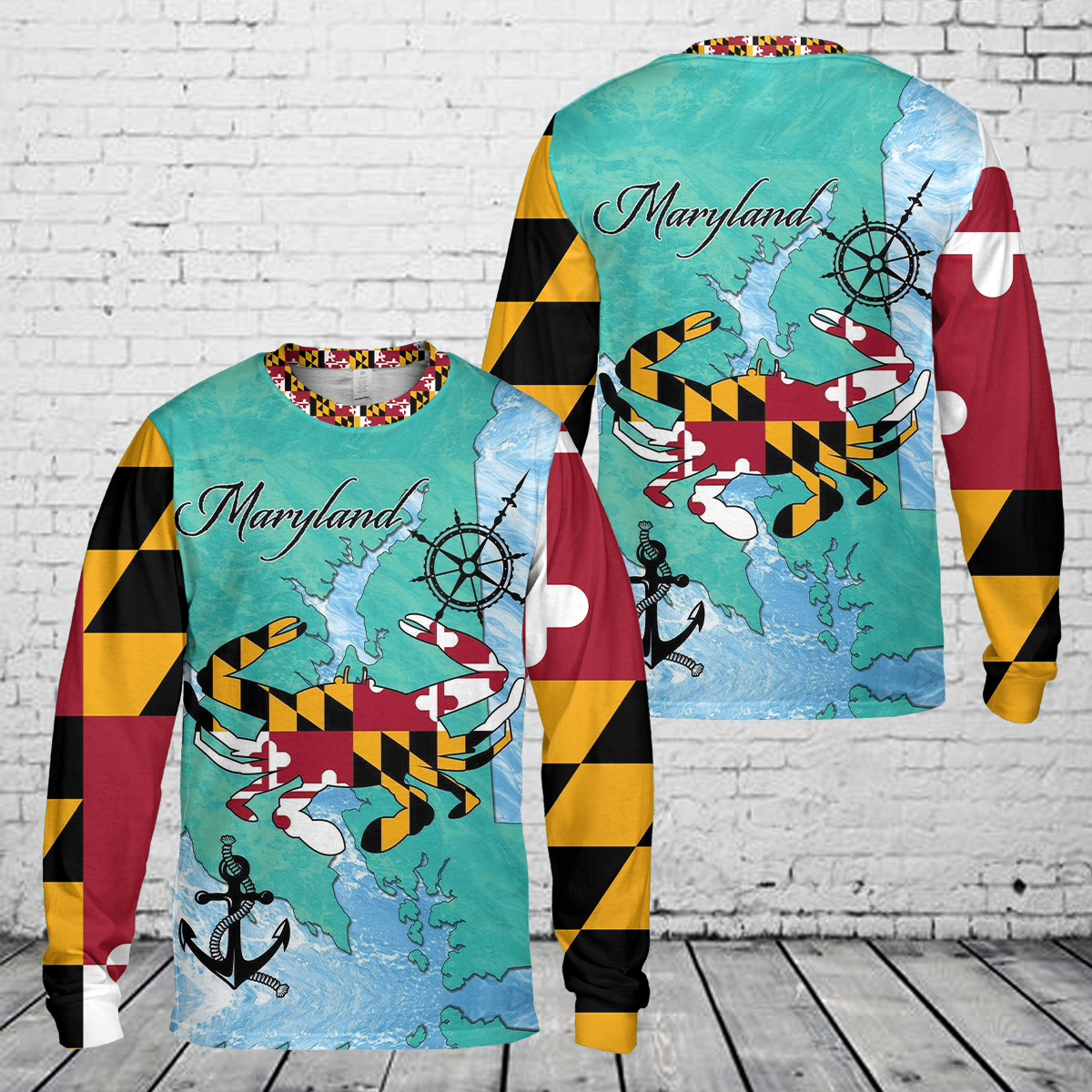 Maryland Crab House Long Sleeve Shirt