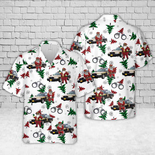 Maryland State Police Car Christmas Hawaiian Shirt