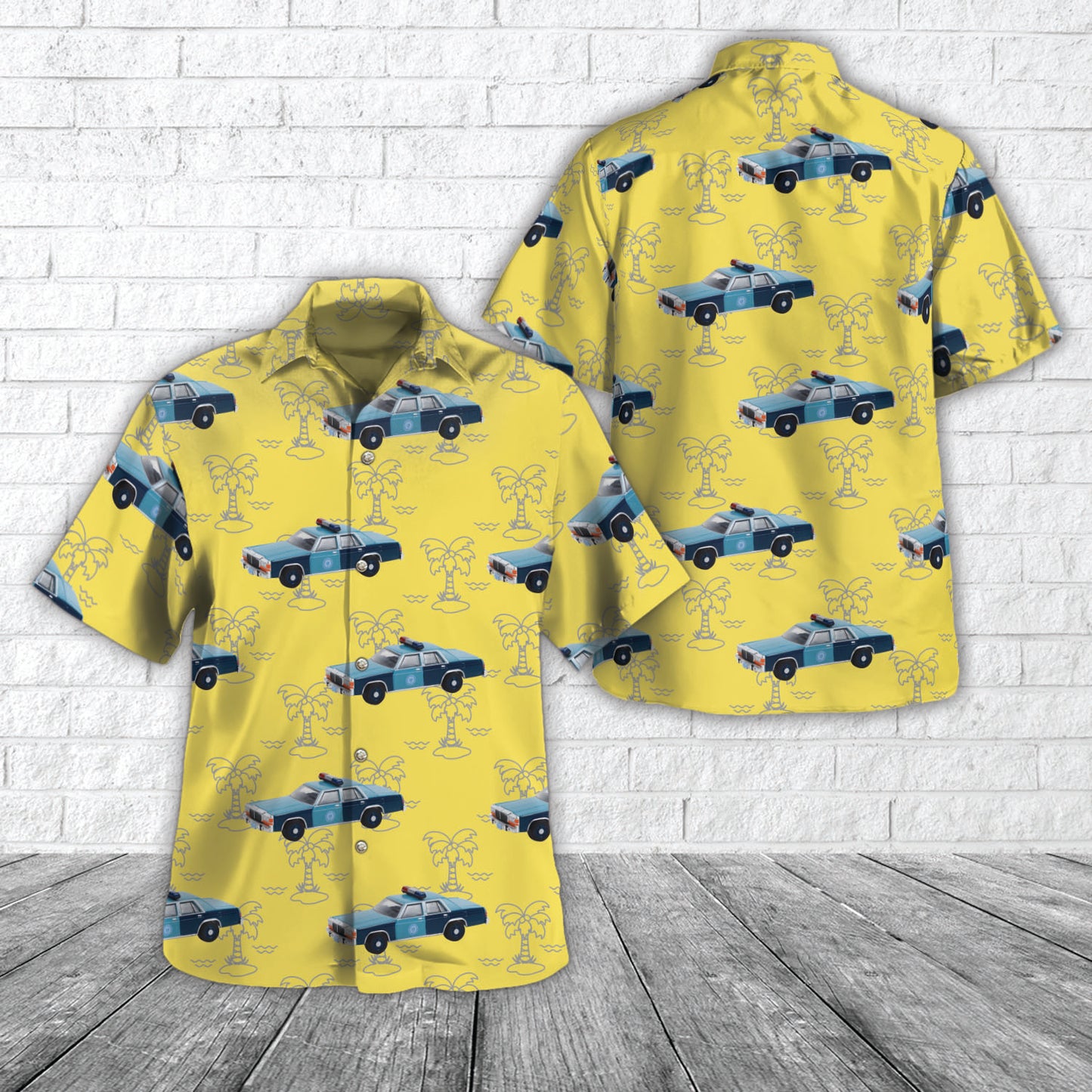 Massachusetts State Police Ford LTD Crown Victoria 1981 Hawaiian Shirt