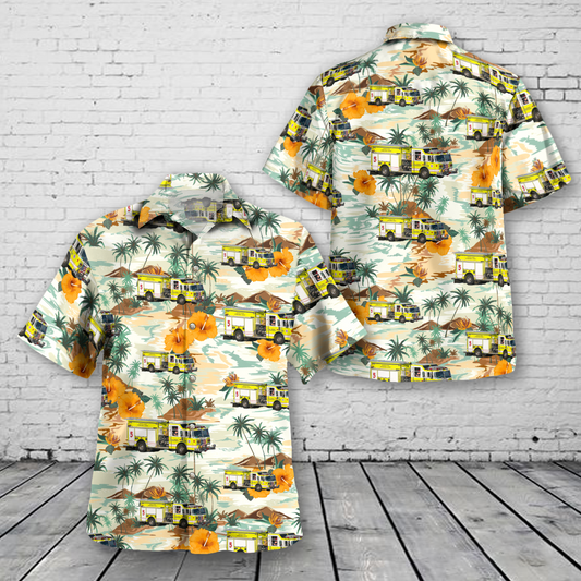 Massport Fire Rescue, Boston Logan International Airport, Massachusetts Hawaiian Shirt