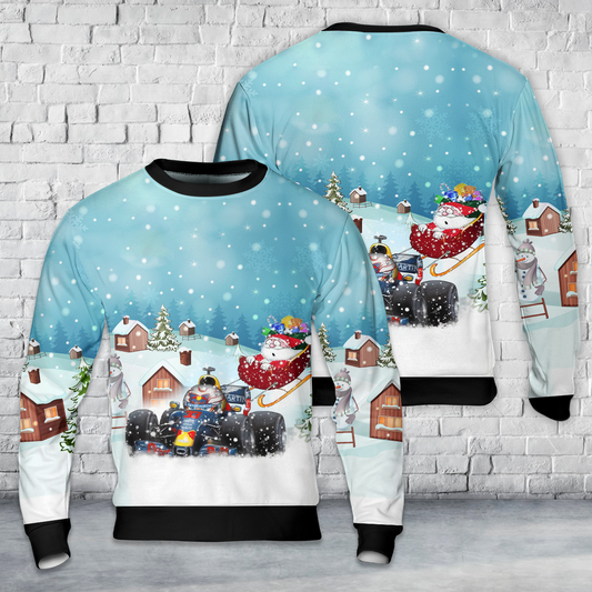 Max Verstappen F1 Christmas AOP Christmas Sweater