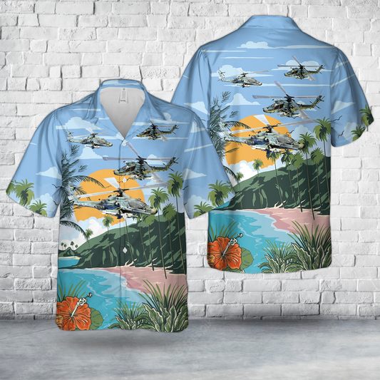 McDonnell Douglas AH-64N 'Sea Apache Phase 2+' a.k.a. 'Gray Thunder'; “502” of US Navy HLA-80 Hawaiian Shirt