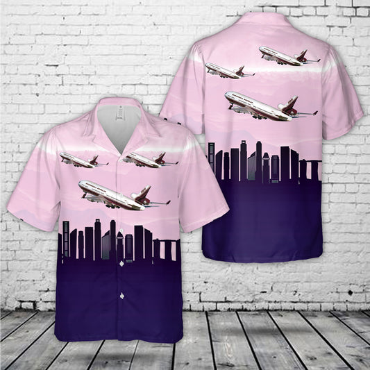 McDonnell Douglas MD-11 House Colors Hawaiian Shirt